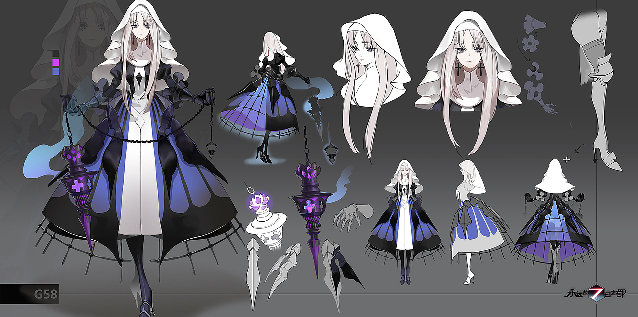 《永远的7日之都》角色设计（图ZMjA1MjUyMjQ4） - 游戏/娱乐 - 站酷设计师马吉马吉工作室原创素材 - 站酷ZCOOL