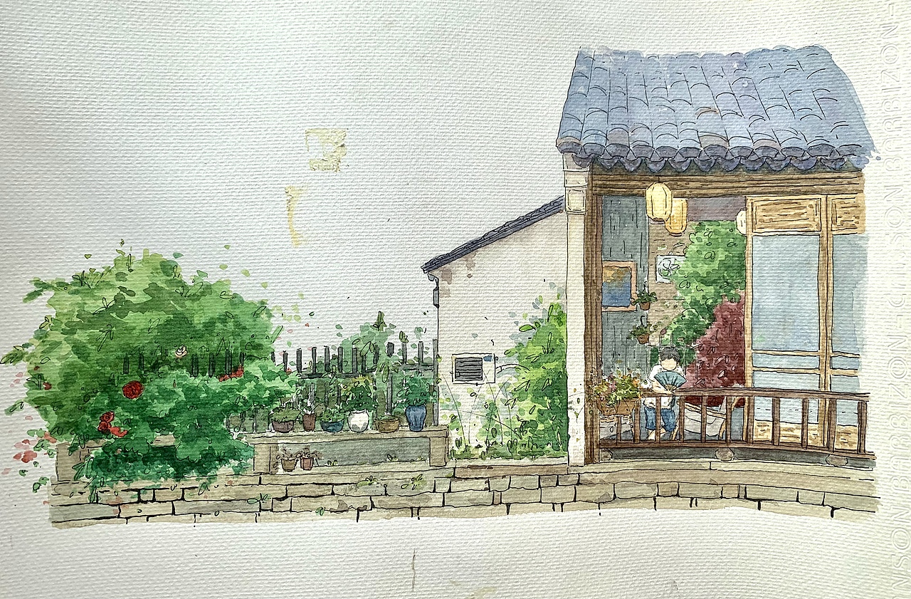 原创水彩系列——苏州平江路