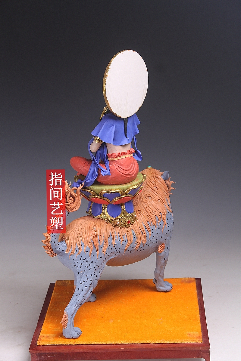 贺加贵面塑软陶（文殊菩萨）