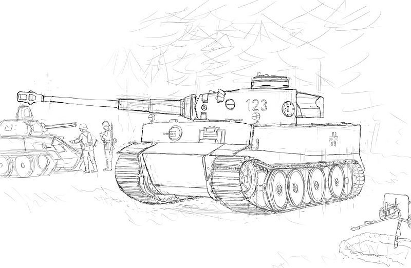 二战德国 虎式坦克(极初期型)