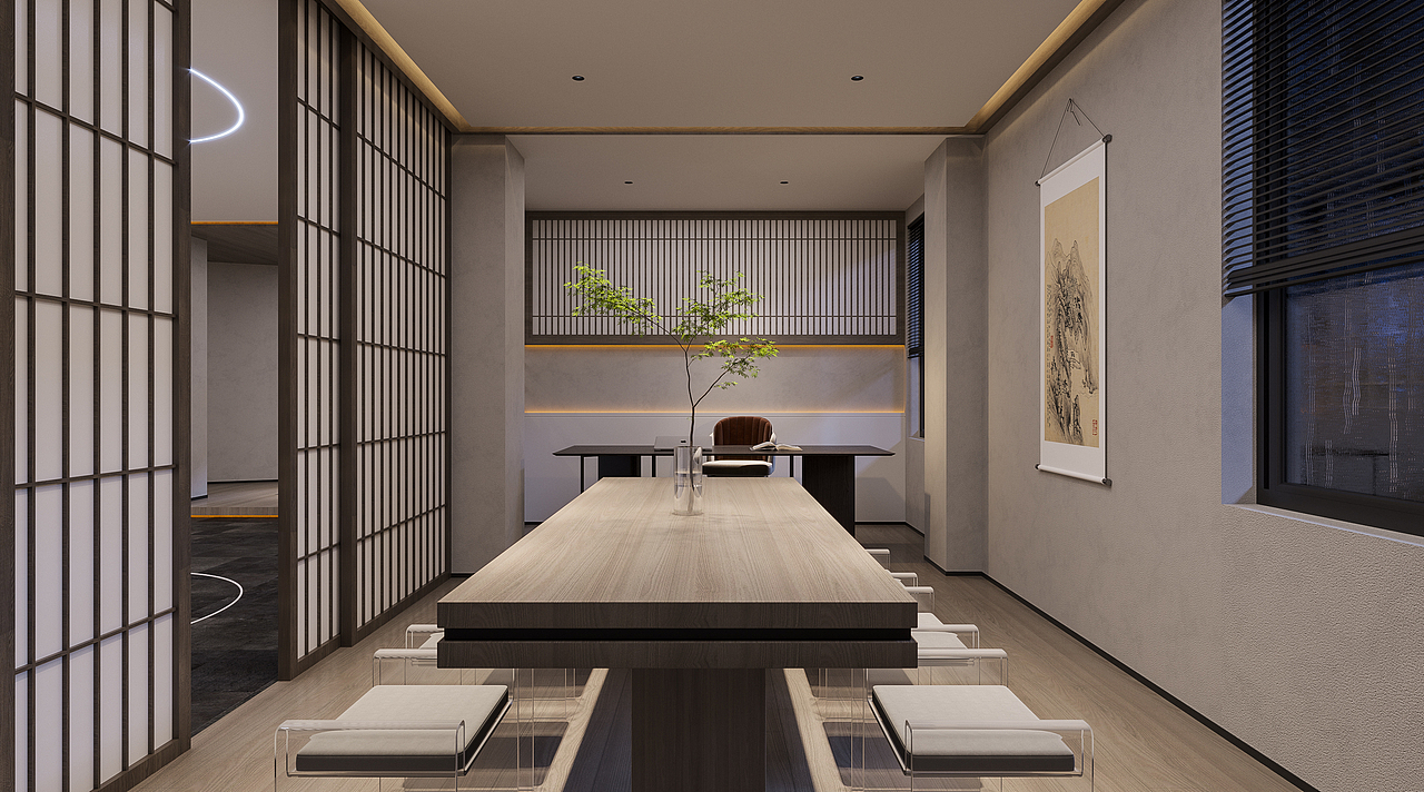 禅意茶室空间|空间|商业空间设计|平行空间设计_原创作品-站酷zcool