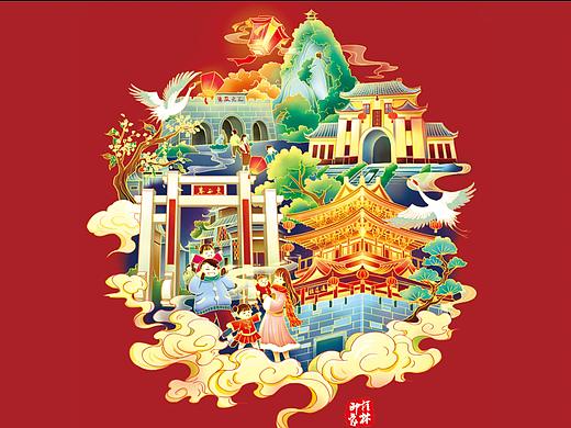 印象桂林系列插画