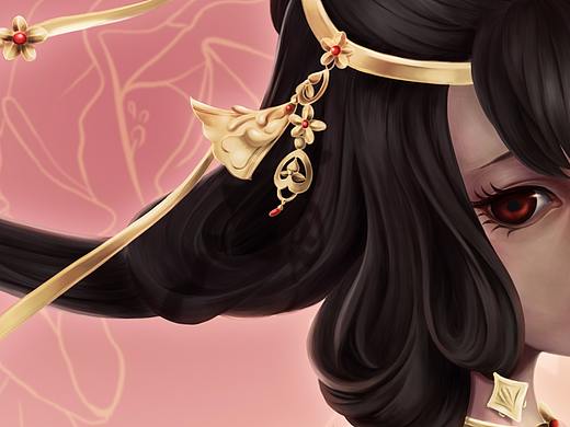 剑三 秀萝（个人主页-ZMjQ2MTEzNjQ=） - 游戏原画 - 站酷设计师沈月牙儿原创素材 - 站酷ZCOOL