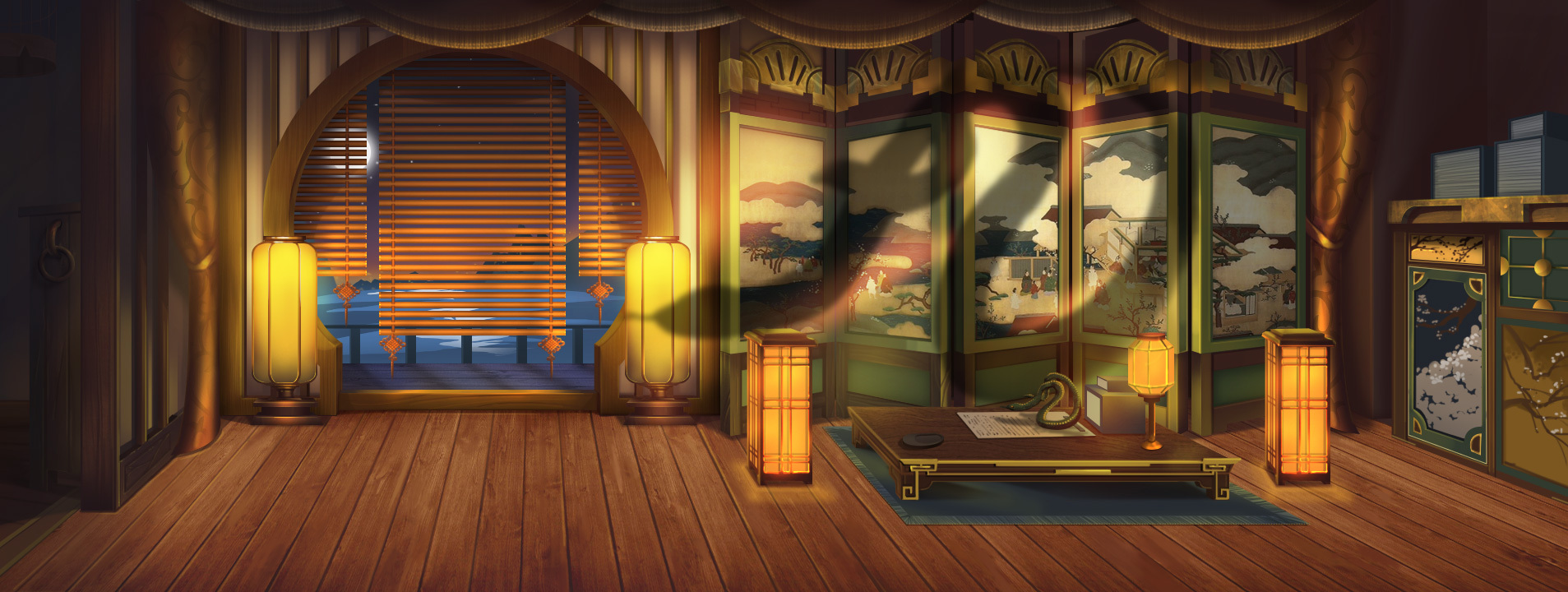 行宫书房|插画|游戏原画|jc寒夜 - 原创作品 - 站酷 (zcool)