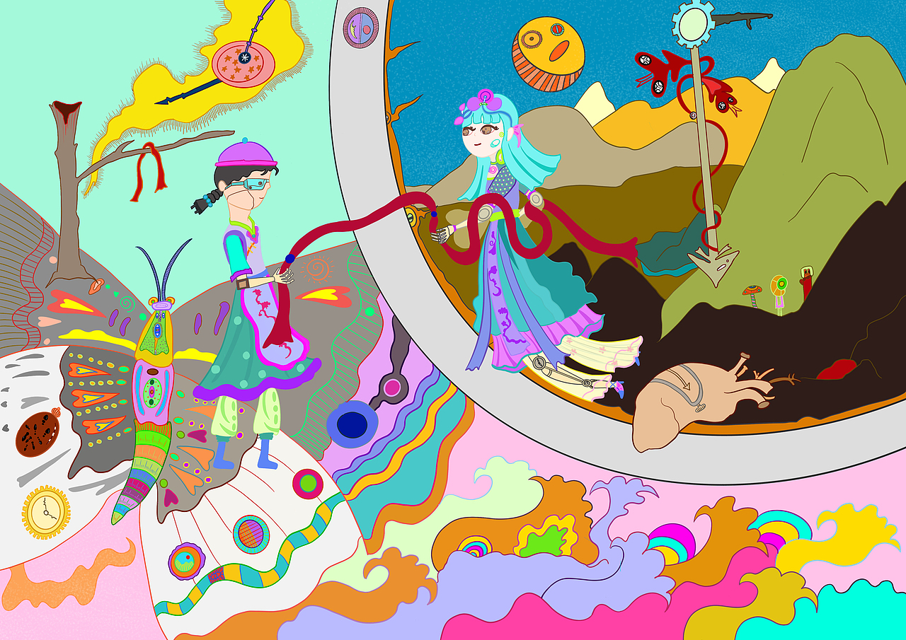 梁祝的永恒（图ZMzIzMDY2NDAw） - IP形象 - 站酷设计师叽叽瓜瓜瓜原创素材 - 站酷ZCOOL
