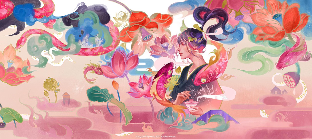 2021年终总结（图ZMjg2MzkxNjgw） - 商业插画 - 站酷设计师SijaHong六厘原创素材 - 站酷ZCOOL