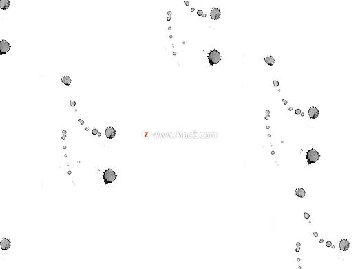 水墨液体污渍滴溅效果纹理PS笔刷