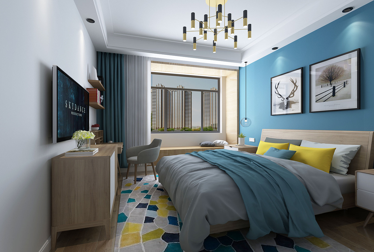 盘锦楚航装饰《林翠苑》109平现代风格装修效果图