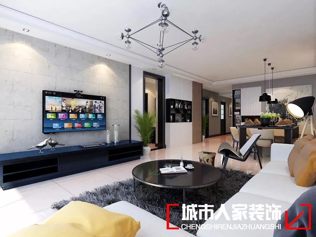淄博人家装饰康悦城162㎡现代简约风格