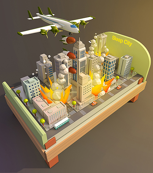 2016 C4D作品《睡眠世界》