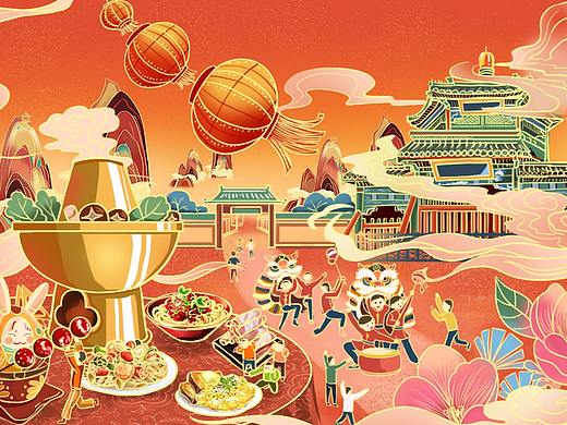 牛街（个人主页-ZNDk5NzcwMTY=） - 商业插画 - 站酷设计师张馨文1573原创素材 - 站酷ZCOOL