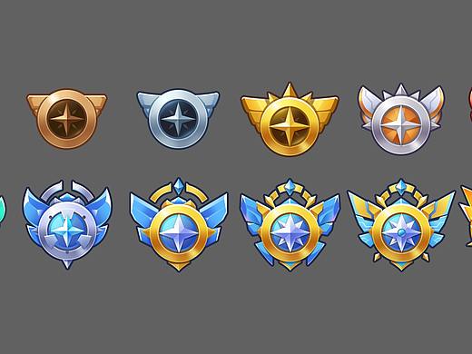 Q版徽章图标作品