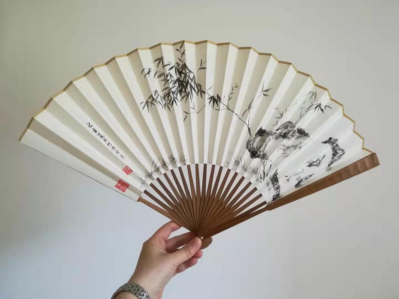 三伏天里画扇面---之折扇篇