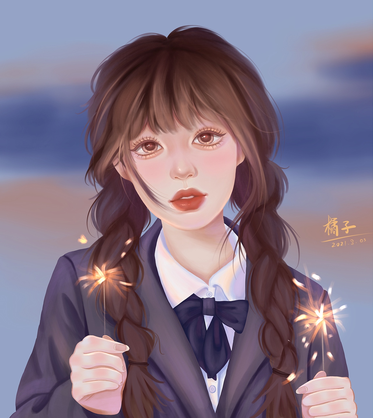 近期插画作品（图ZMjczMDEzOTIw） - 创作习作 - 站酷设计师橘子冲鸭原创素材 - 站酷ZCOOL