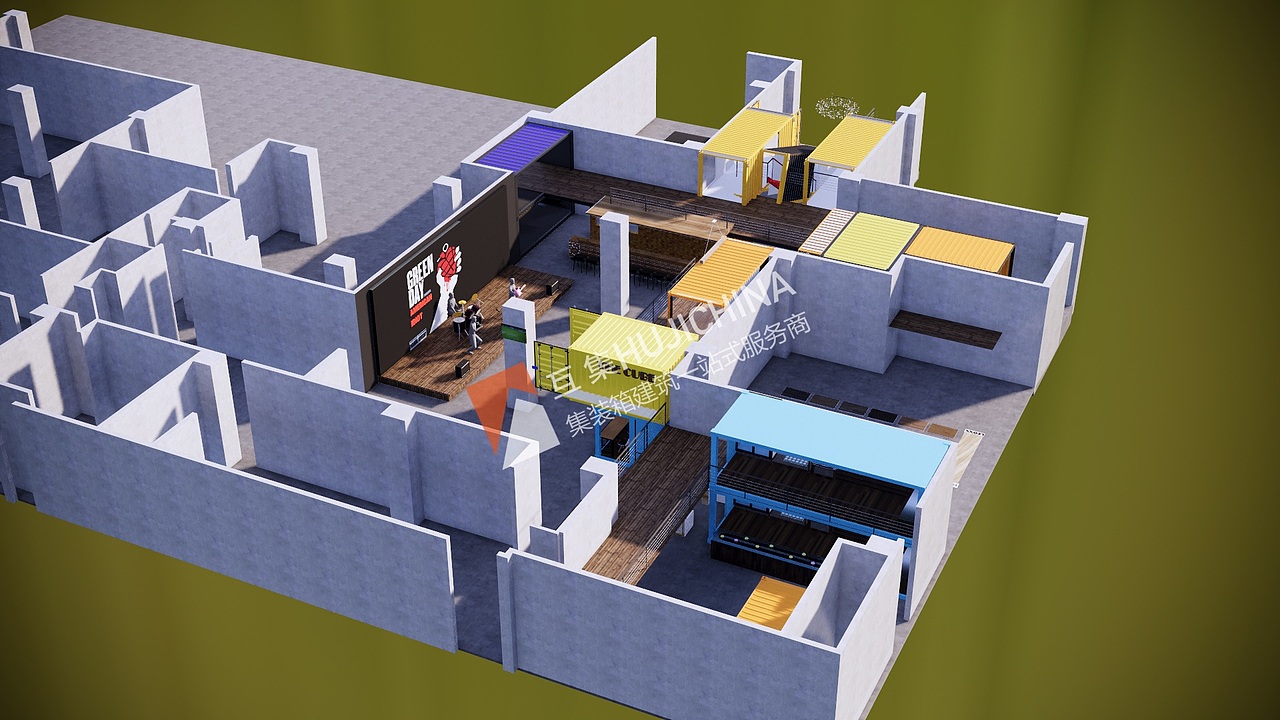 HUJI PRO | 北京五棵松华熙LIVE集装箱俱乐部案例