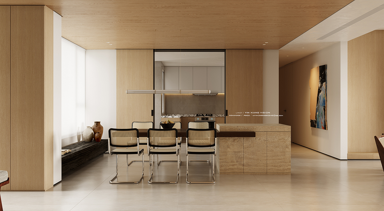 两套暖色系现代风格表现