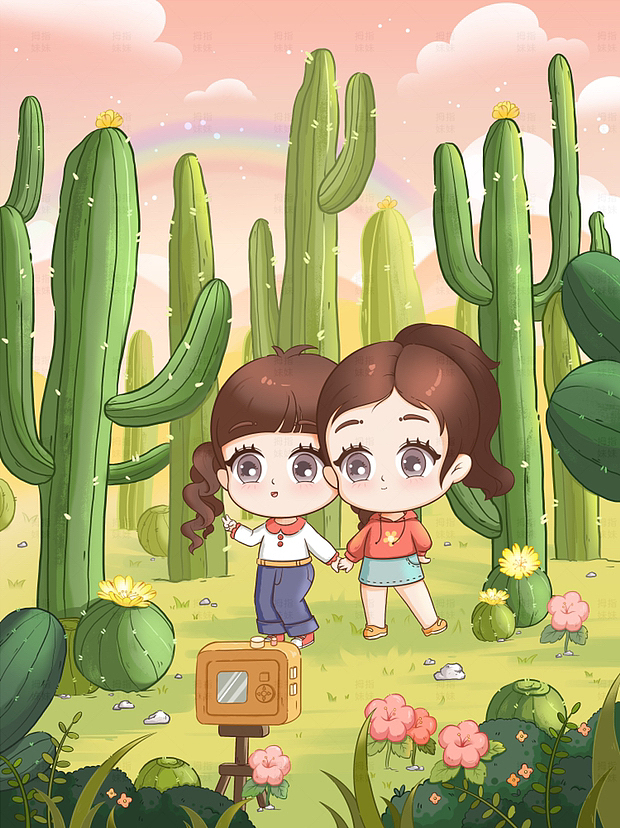 拇指的旅行日记插画|厦门