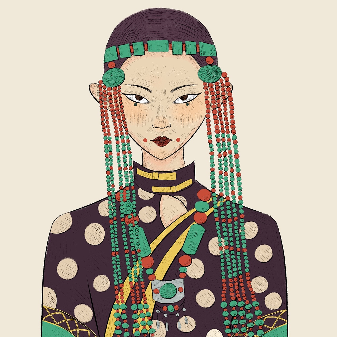 少数民族头像系列