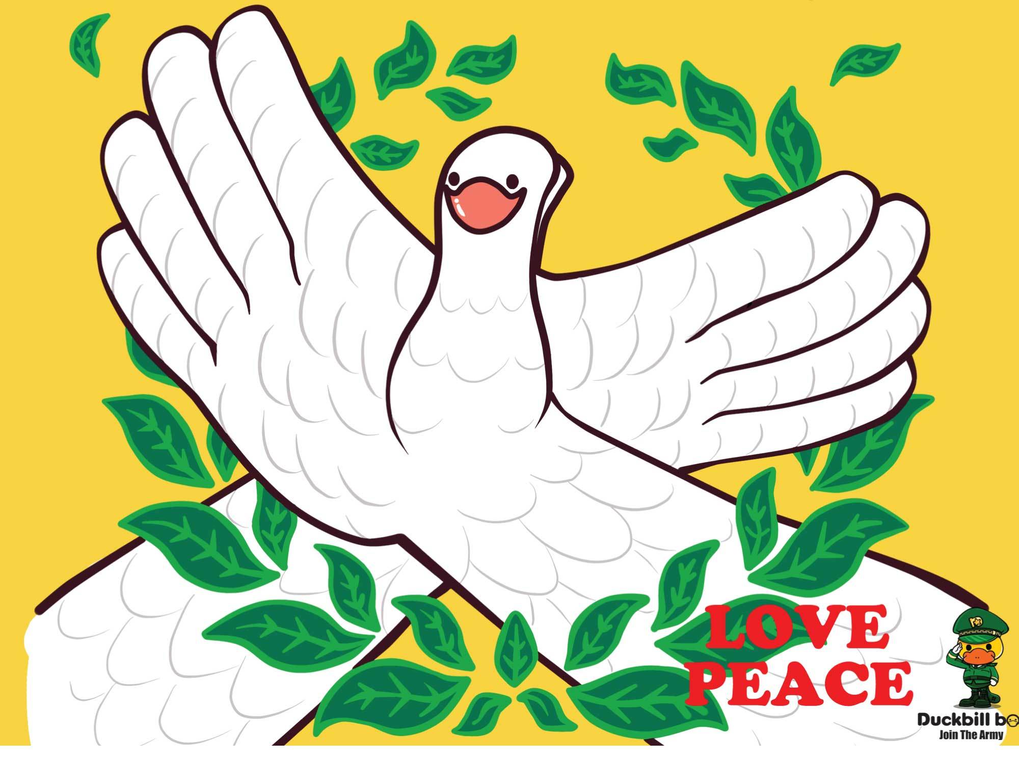 和平主题绘画作品,关于和平的画简单好看 - 伤感说说吧