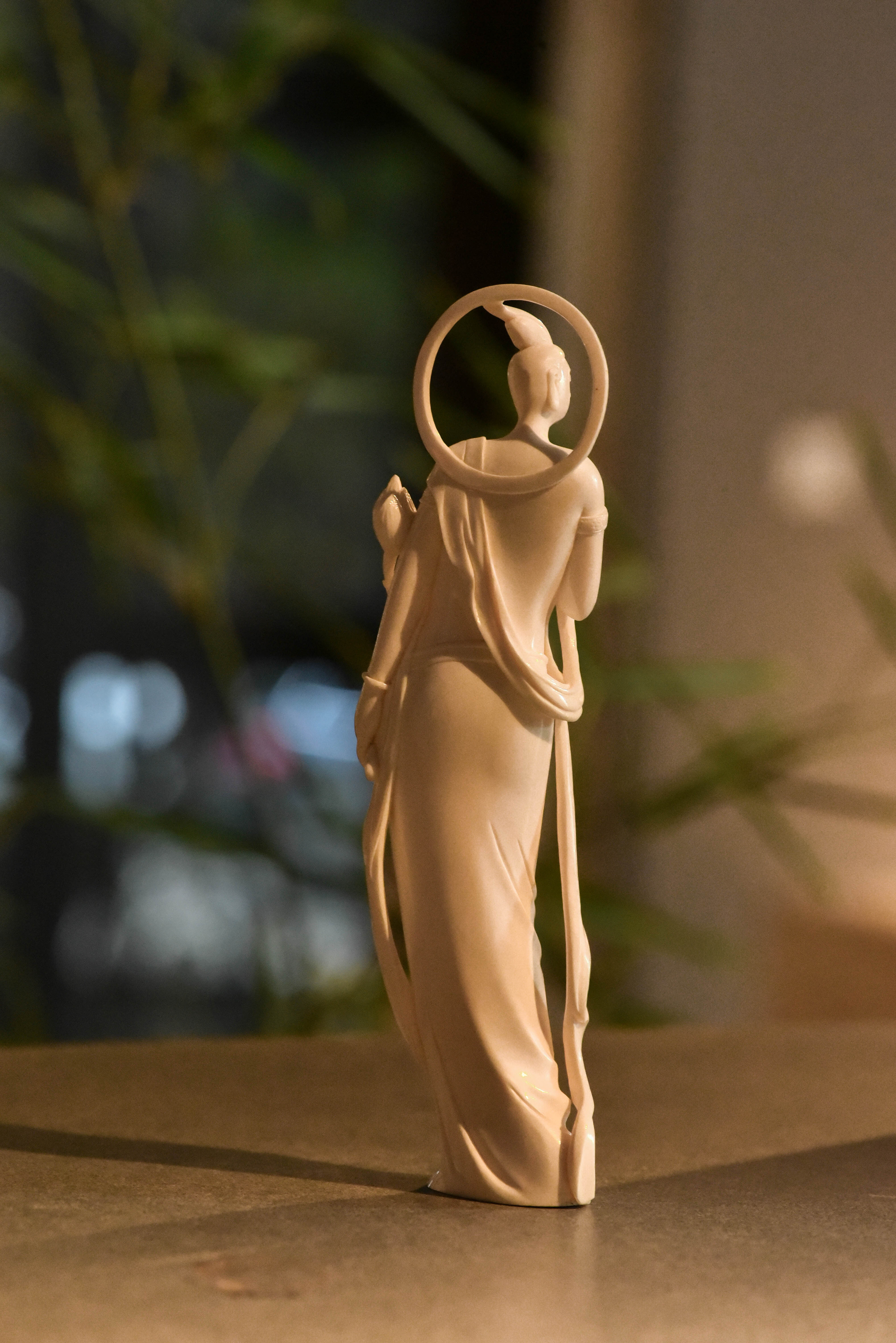 郑州珠宝摄影 猛犸牙雕 飞天女神观音像 13838135574