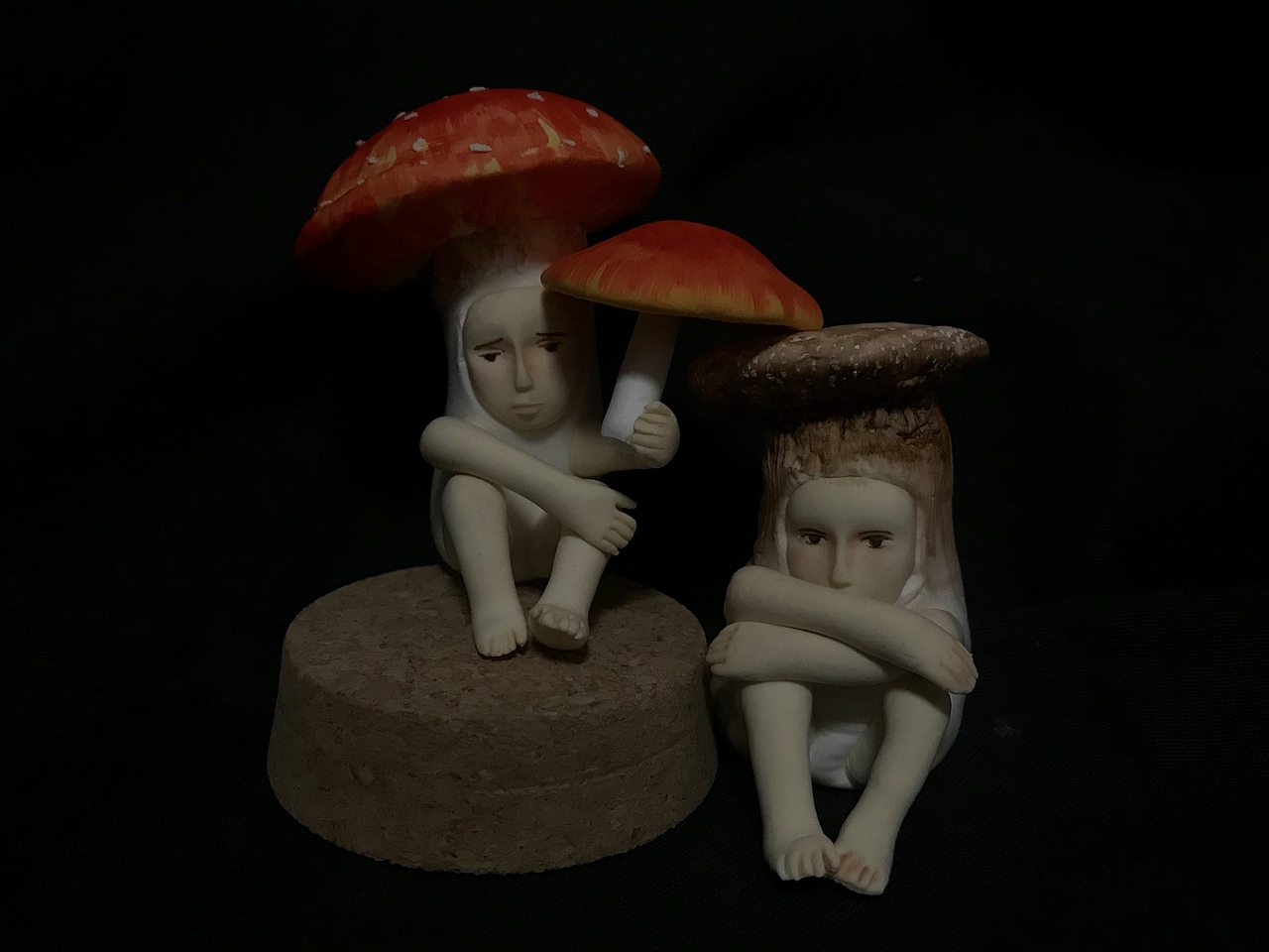 你愿意蹲下来陪我做一只蘑菇吗