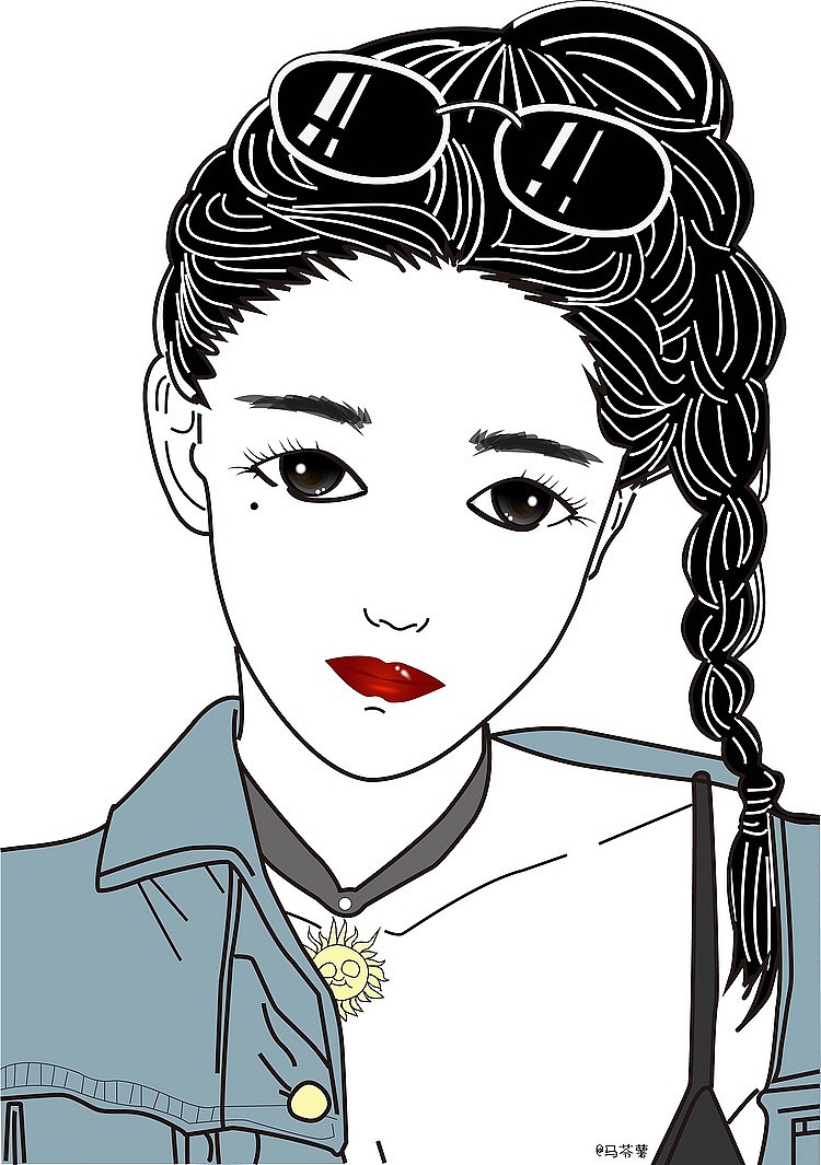 cool女孩👧🏻（图ZMTU0MTAzMTky） - 商业插画 - 站酷设计师马橘长原创素材 - 站酷ZCOOL