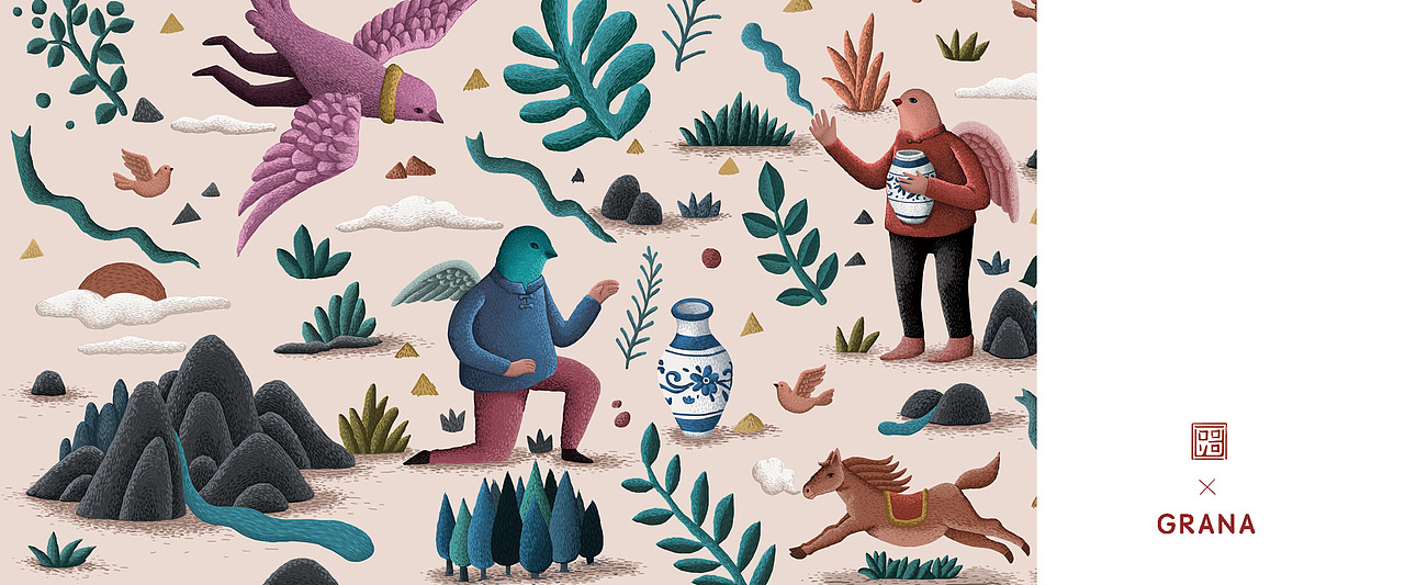 鸟人－商业运用（图ZODEzODg0OTI=） - 商业插画 - 站酷设计师插画师傅逗原创素材 - 站酷ZCOOL