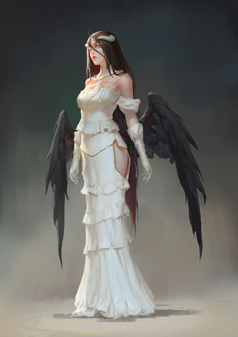 米罗老师overlord同人雅儿贝德的过程图赏析