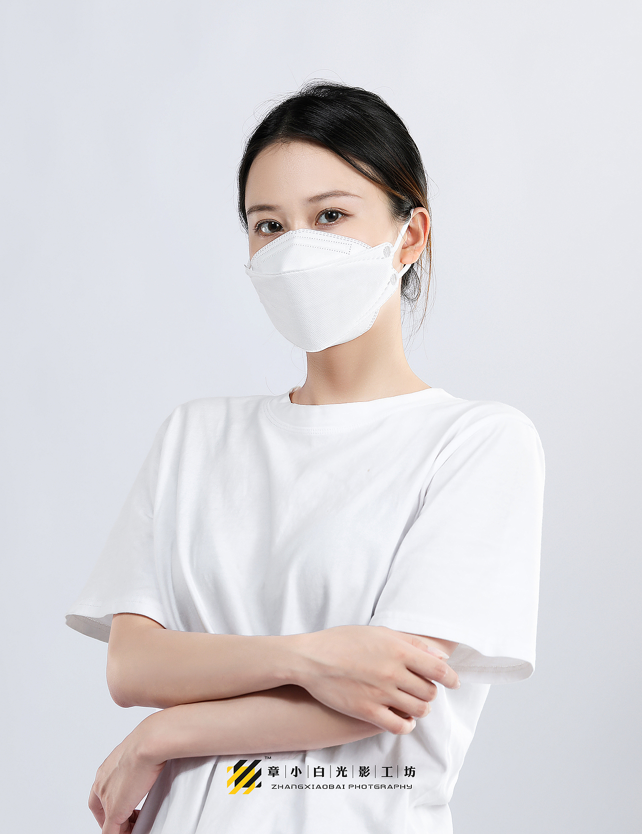 口罩拍摄产品摄影模特修图电商详情页摄影章小白