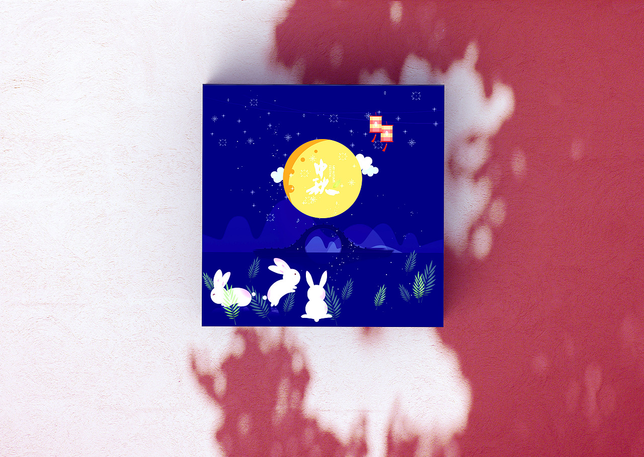 中秋节礼盒包装设计天地盒（图ZMTcyNDMwMjIw） - 包装 - 站酷设计师依然很逍遥原创素材 - 站酷ZCOOL