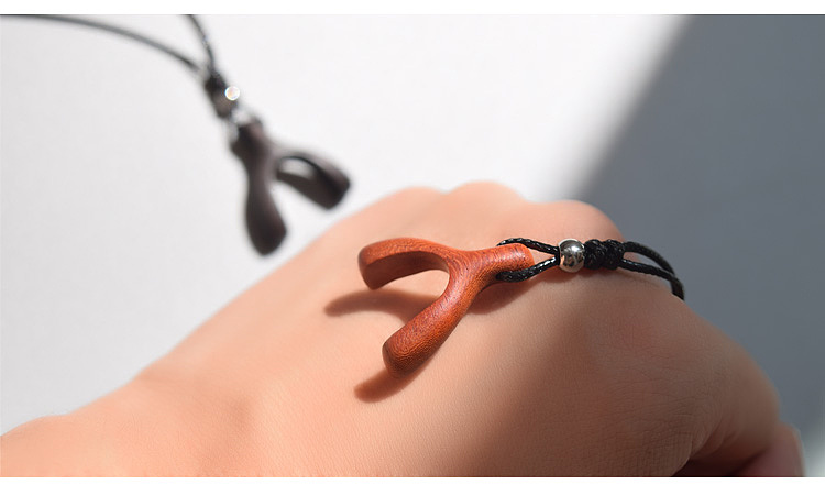 原创手工紫光檀木质吊坠如愿骨~ - 原创作品 - 站酷(zcool)