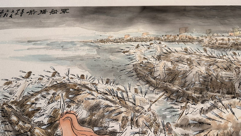 三国演义水墨插画系列（图ZMzY2NzA1MzEy） - 创作习作 - 站酷设计师无趣水墨原创素材 - 站酷ZCOOL