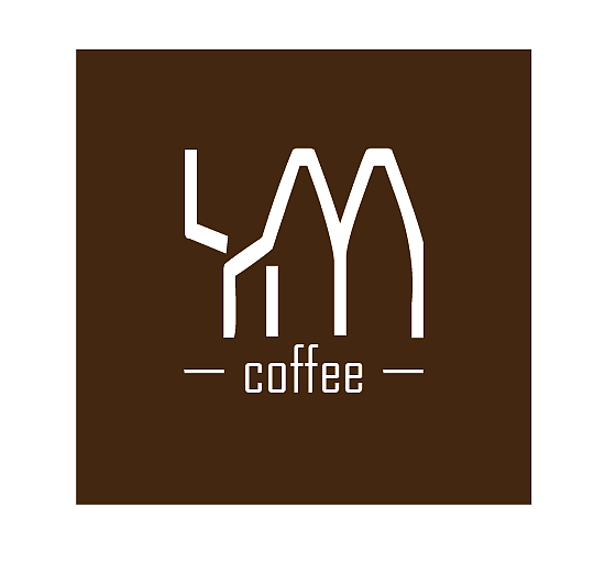 以"YM"字母组合变形而成,左侧字母“Y”为咖啡杯的造型设计,右侧“M”字母则以瓶子形状来设计,主题鲜明,简洁独特。