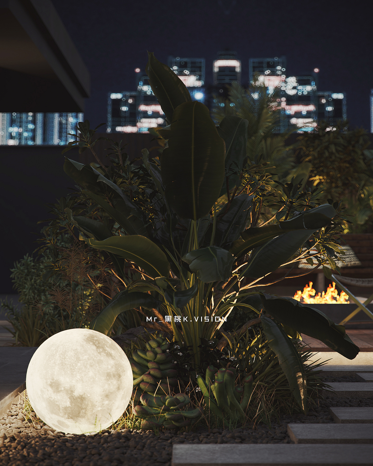 室外园林建筑表现