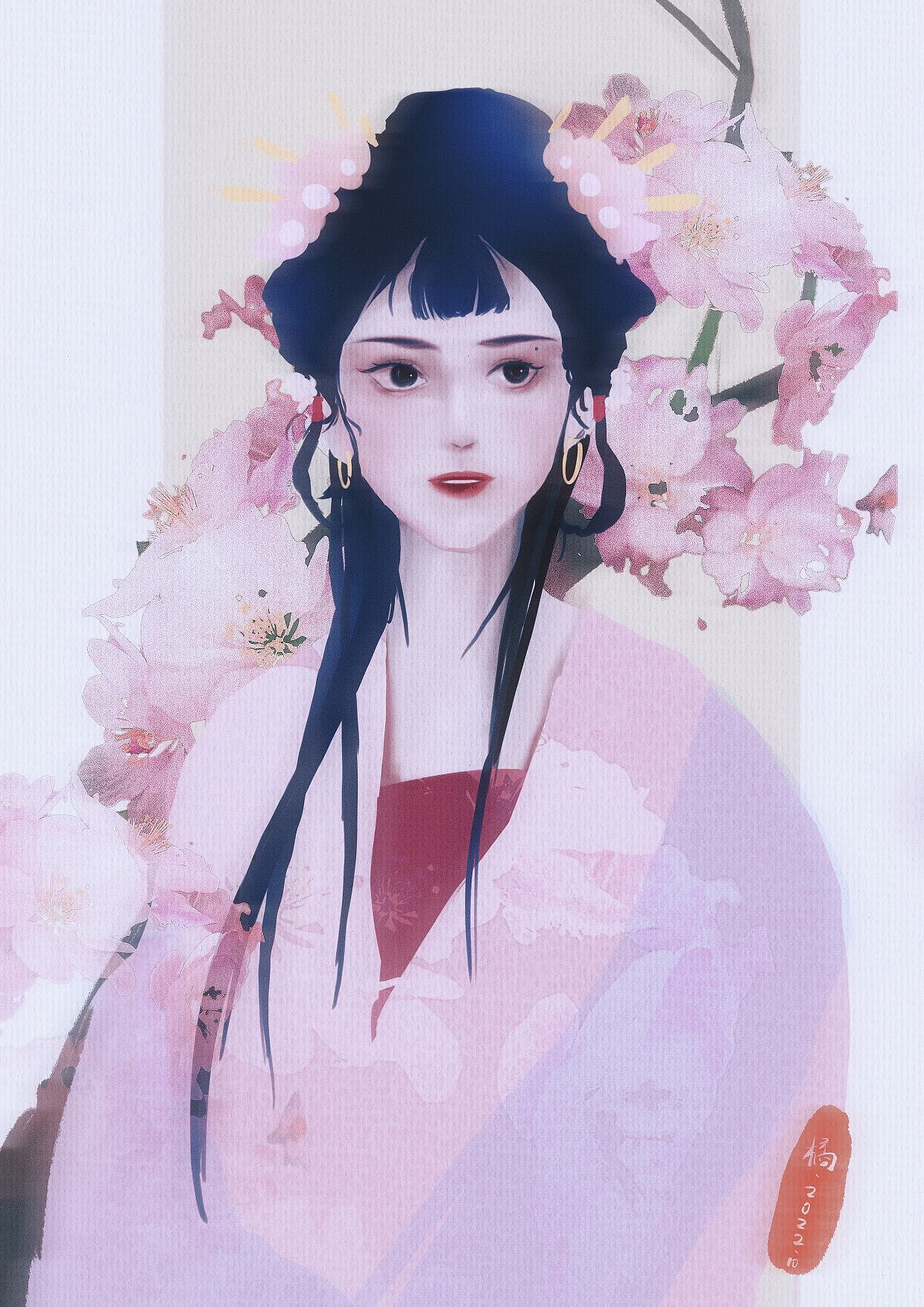 最近画的一些古风美人