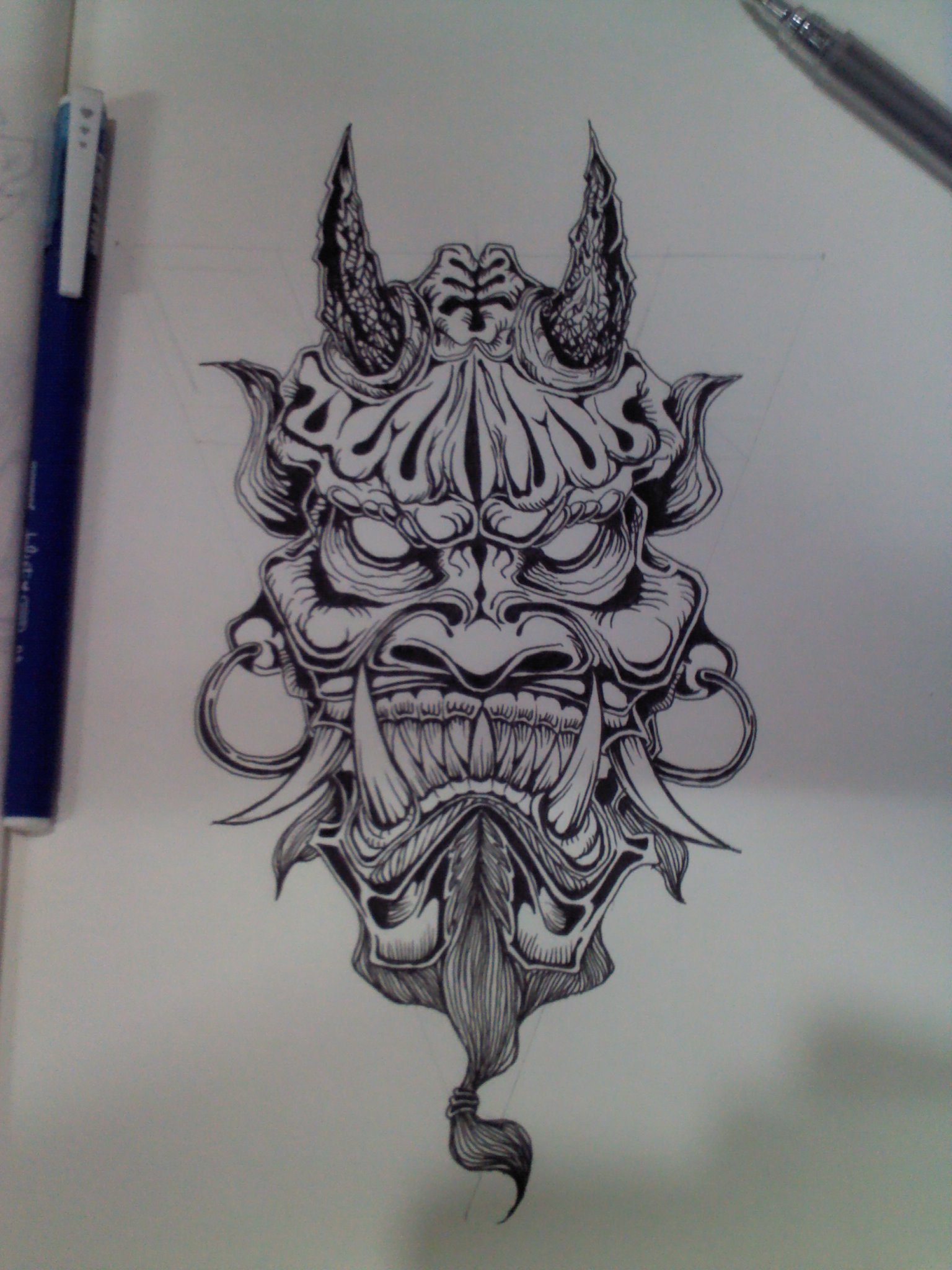 原创作品:插画.夜叉