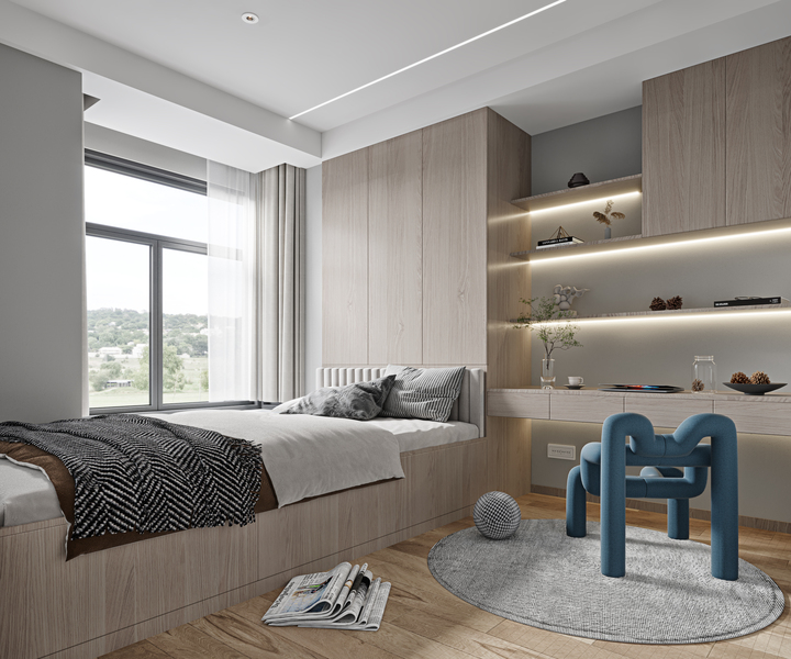 卧室（床、衣柜、梳妆台、工作台）