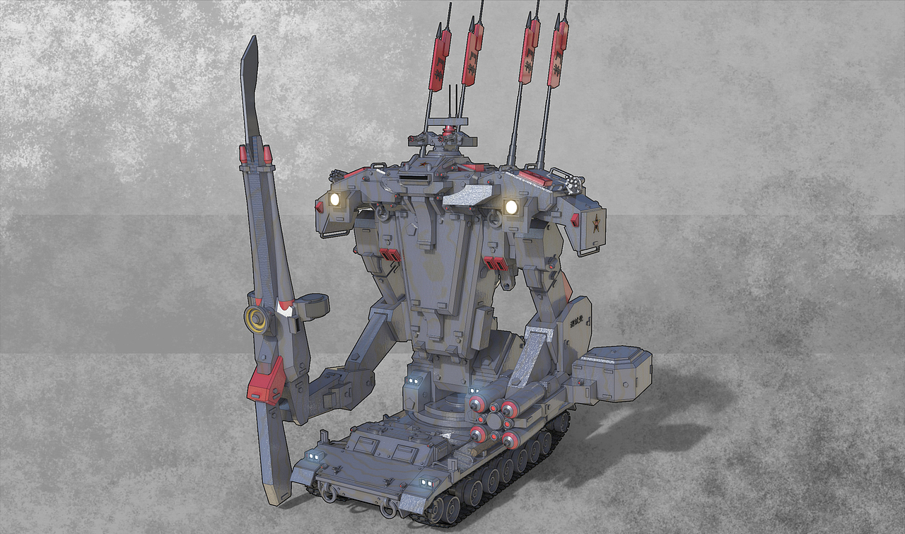 T1A实验型门神(坦克)玩具造型概念设定