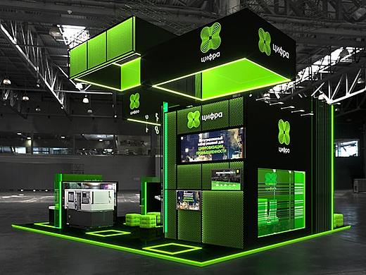 美博会汽车展食品展机械展建博展会展台展位效果图设计