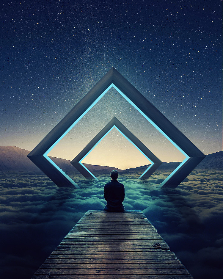 【PS合成练习】科幻/魔幻异世界（图ZMjU0MTc0NzE2） - 其他 - 站酷设计师咪露设计师的饭桌原创素材 - 站酷ZCOOL