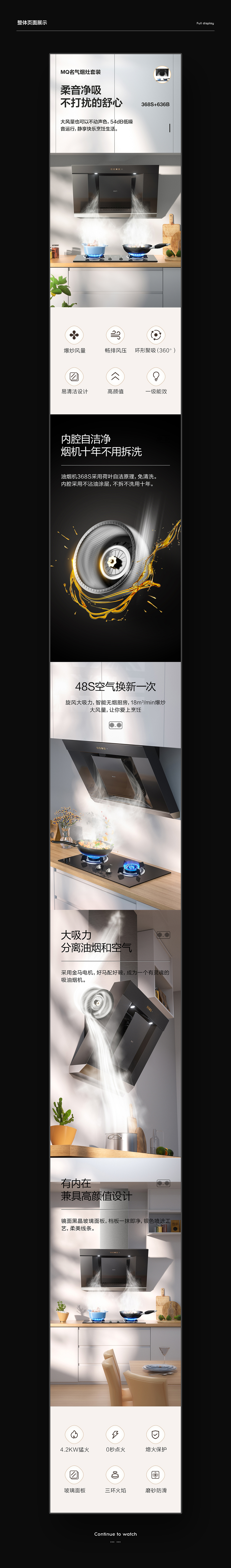 集成灶/烟灶详情页*4