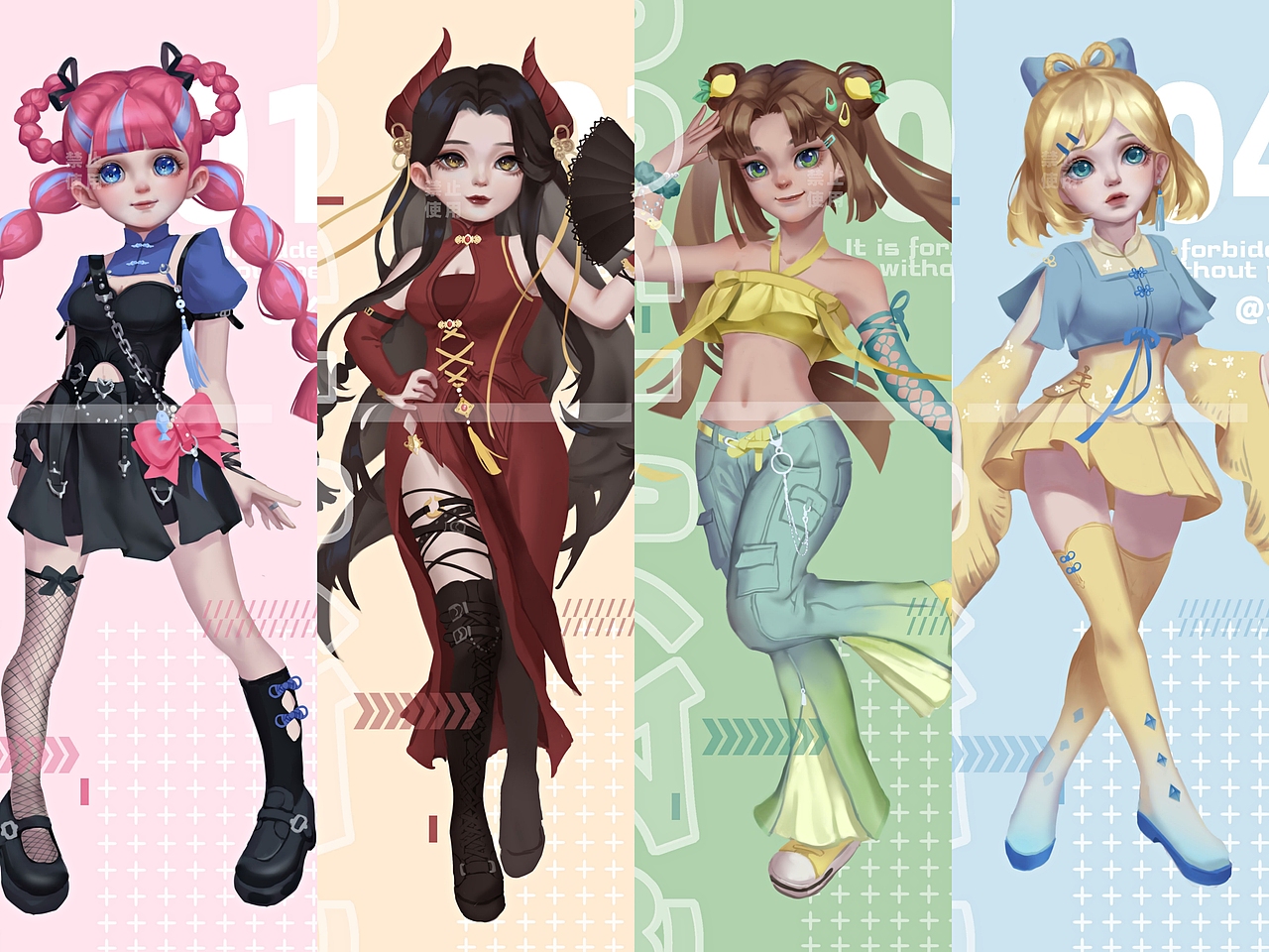 pick哪一只呢？（图ZMzA5MTM4NjEy） - 游戏原画 - 站酷设计师幺九1900原创素材 - 站酷ZCOOL