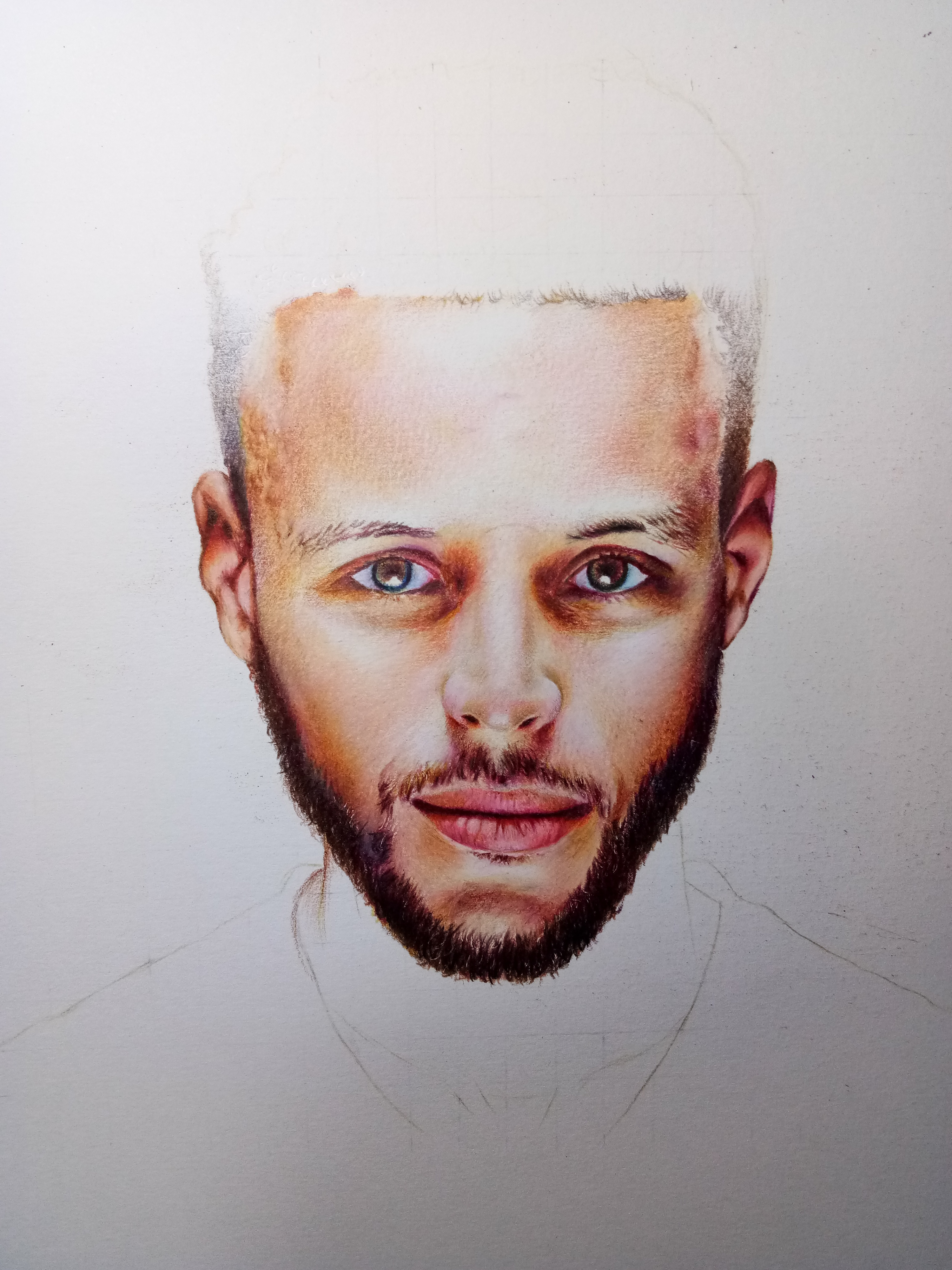 stephen curry 彩铅