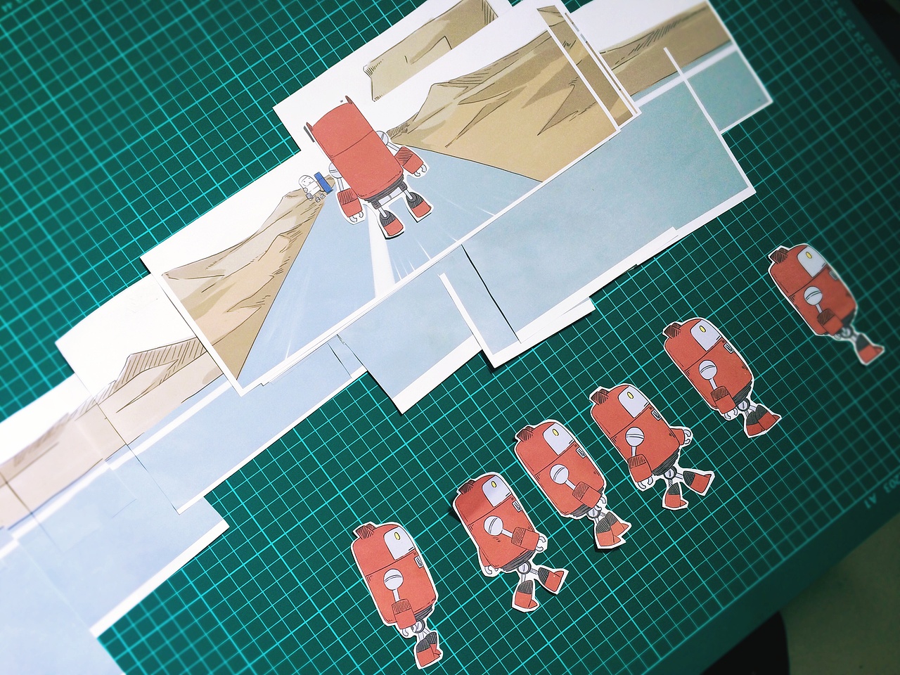 以纸上定格结合二维动画形式展现