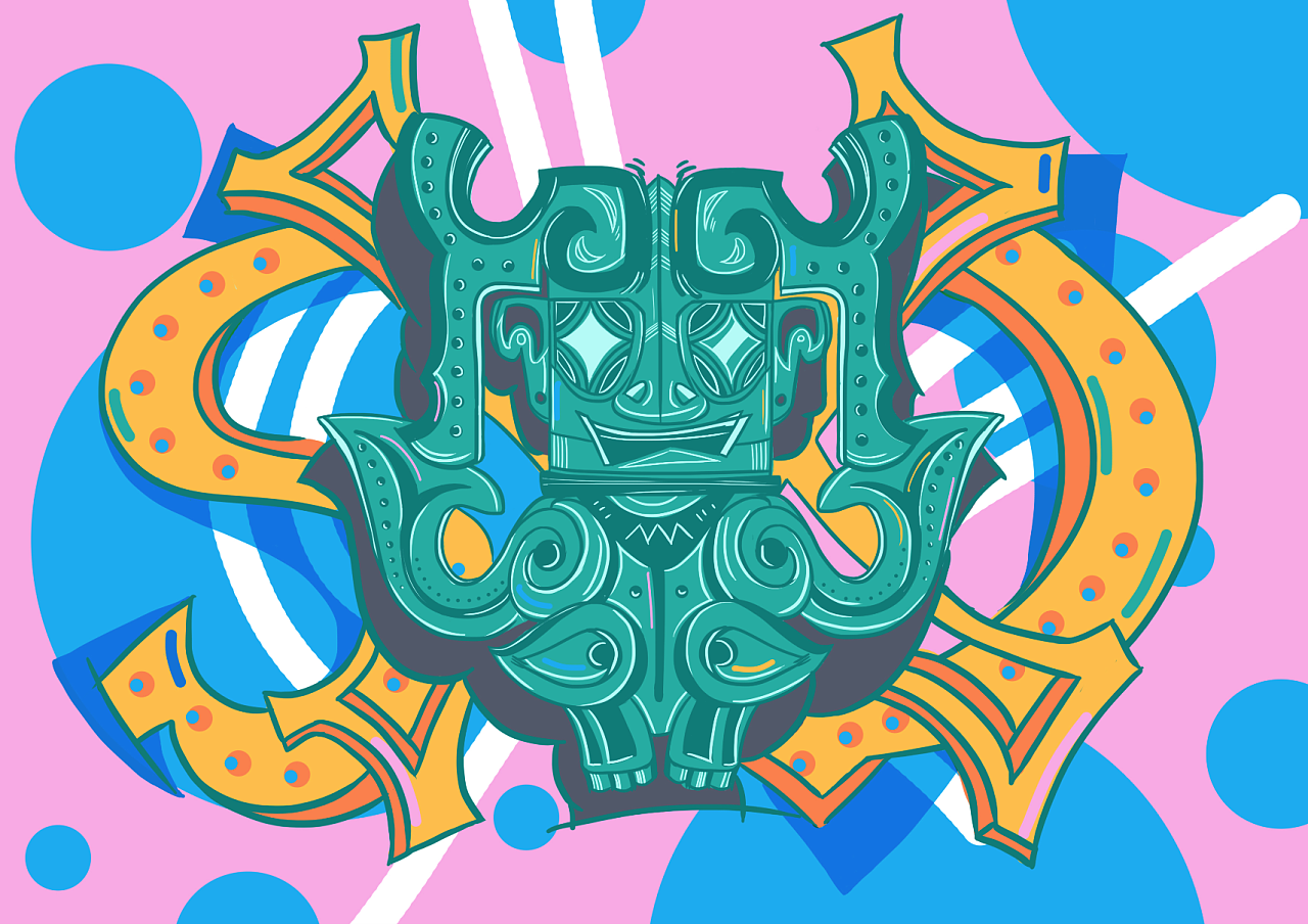 插画随笔——三星堆