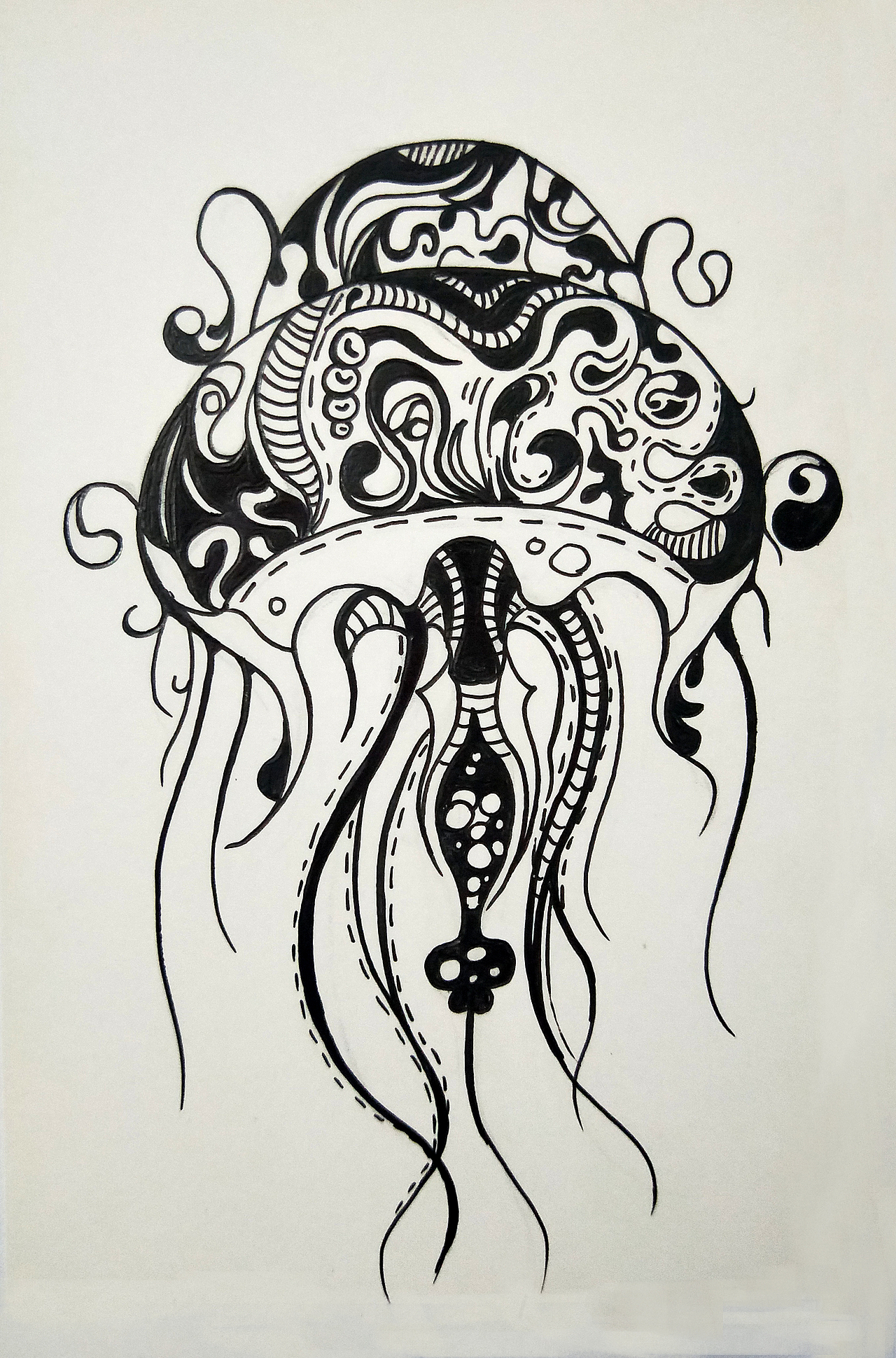 手绘黑白装饰插画（图ZMTI3NTQwNDU2） - 创作习作 - 站酷设计师小惠惠Y原创素材 - 站酷ZCOOL