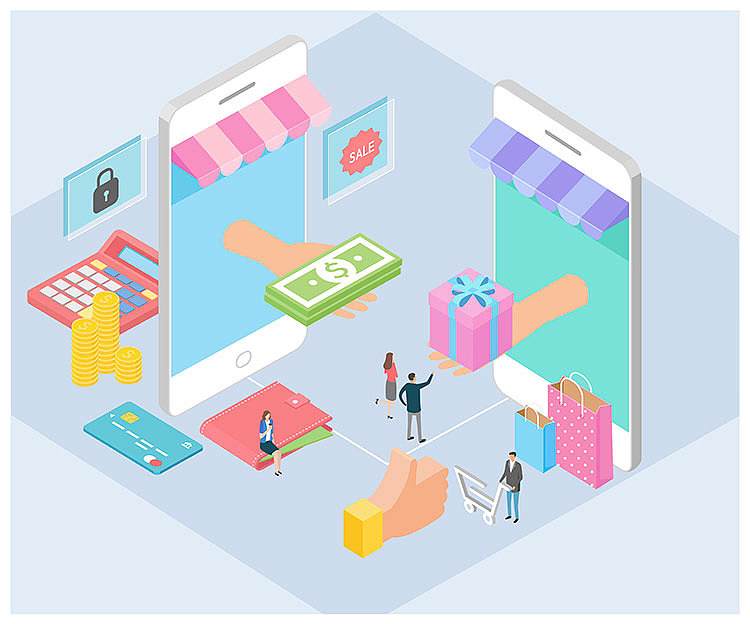 立体2.5D商务科技互联网办公金融手机网页UI插画设计（图ZMTkxOTIyOTgw） - 艺术插画 - 站酷设计师插画师小宋原创素材 - 站酷ZCOOL