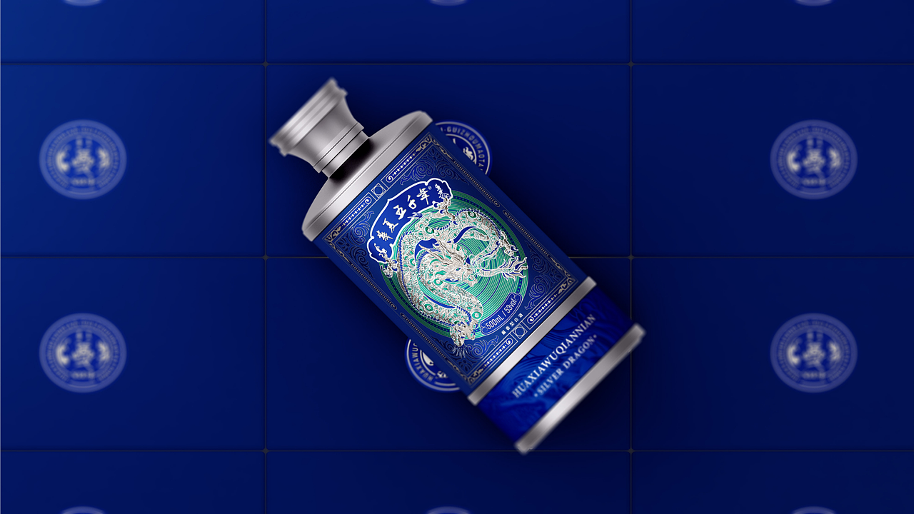 新次方 X 华夏五千年 酒包装设计 | 青云之志 御海天禧（图ZMjY2OTA5ODQ0） - 包装 - 站酷设计师白酒包装原创素材 - 站酷ZCOOL