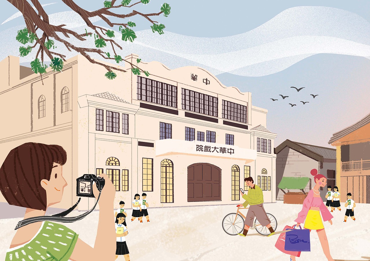 南宁三街两巷|插画|商业插画|鲸鱼馆馆长_原创作品-站酷(zcool)