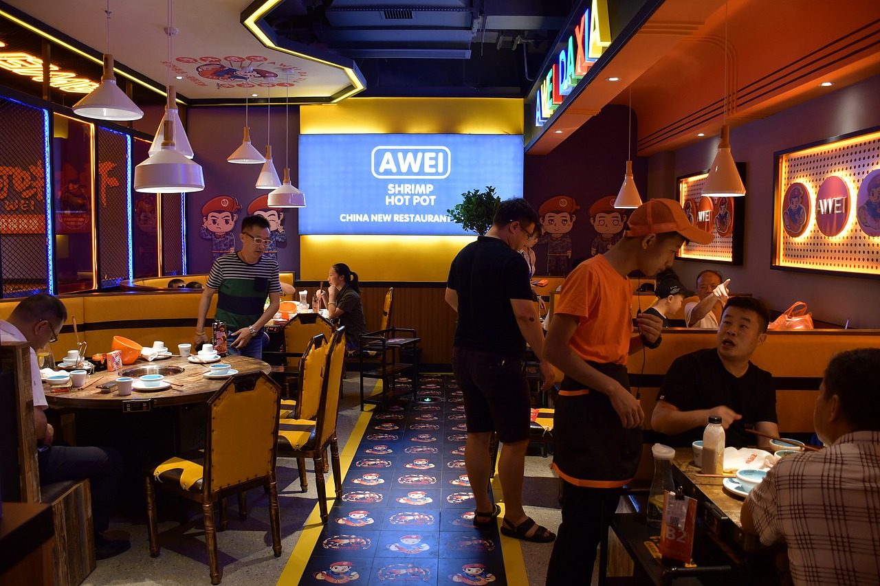 成雄海餐饮旗下阿味大虾火锅连锁品牌店面用餐纪录